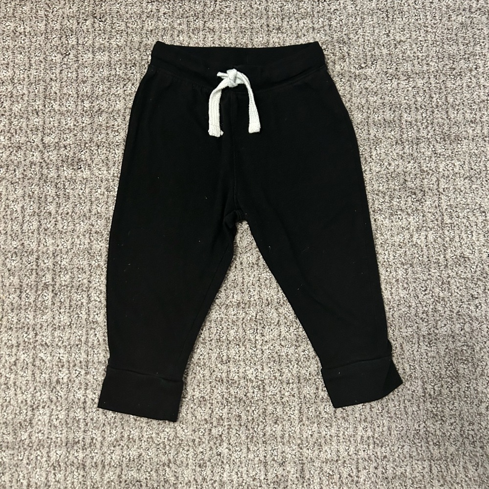 Old Navy Black Kids Pants with White Drawstring